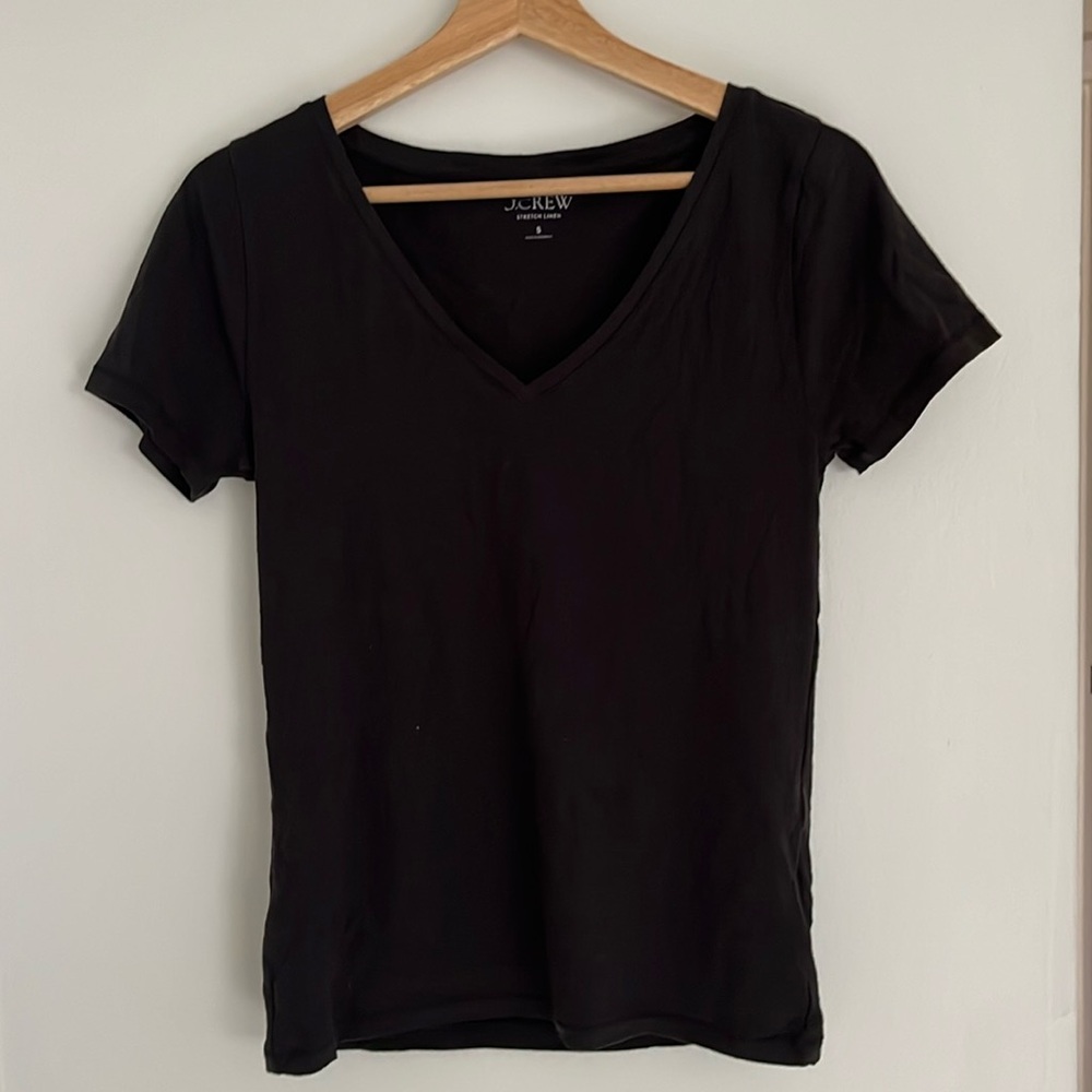 NWT J crew stretch linen v neck
